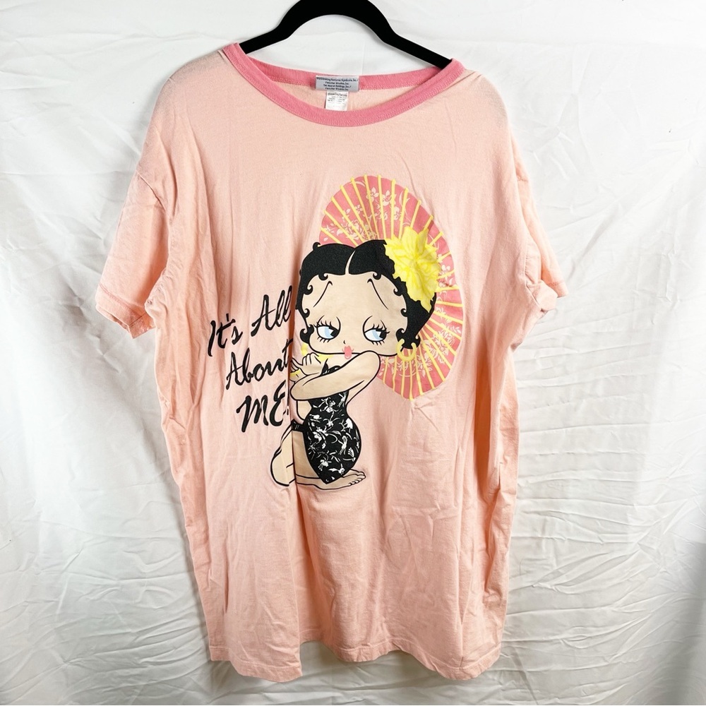 Vintage Betty Boop Oversize Sleep Shirt One Size Fits All Night Shirt